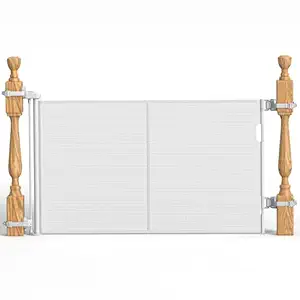 Upgraded Retractable Baby Mesh Gate